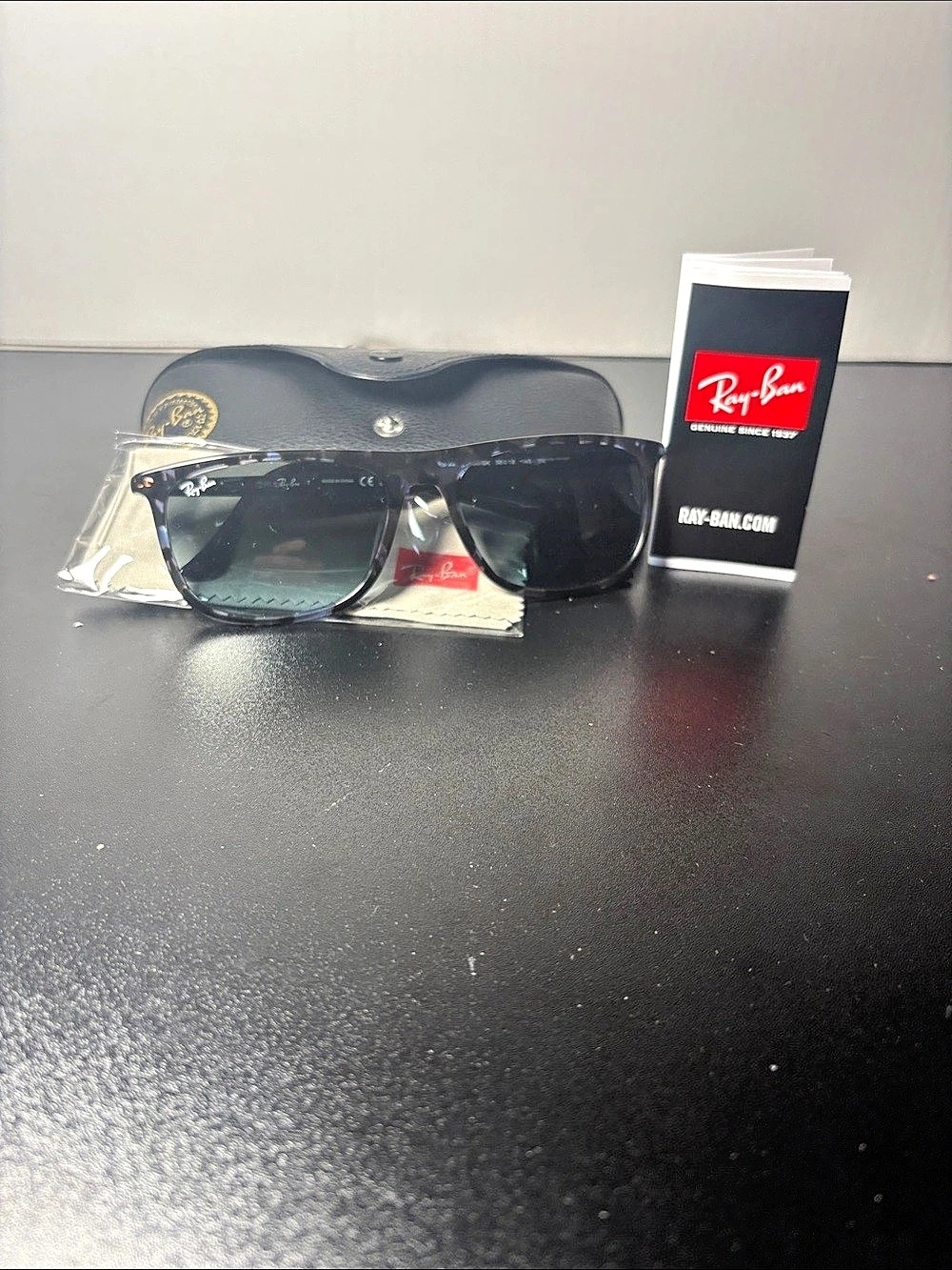 Ray-Ban RB4165 Justin Square Sunglasses Black
